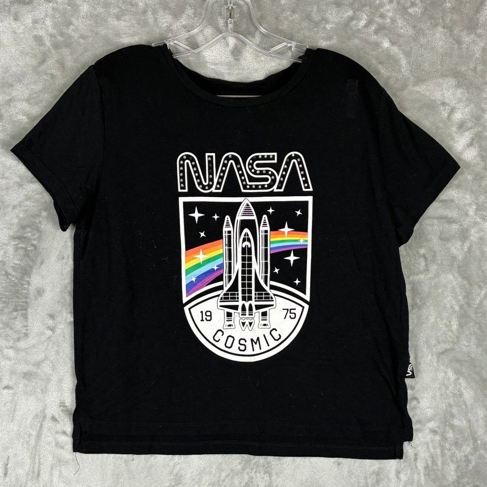 Freeze NASA Cosmic Space Shuttle Graphic‎ T-Shirt Womans Junior Size 11